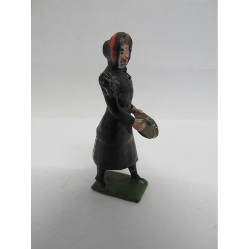 7197 - A collection of Bitains hand painted lead figures including Salvation Army woman with tambourine, mi... 