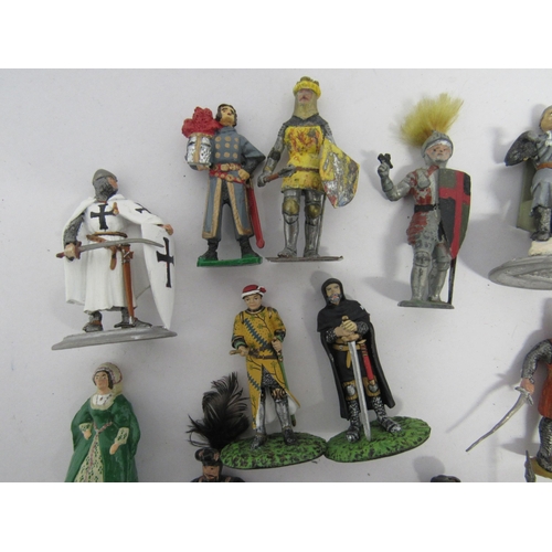 7188 - A collection of predominantly medieval themed hand painted lead figures including Friul Modellismo, ... 