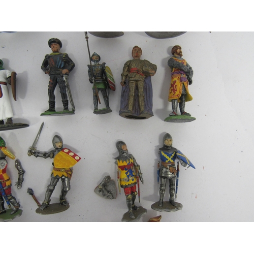 7188 - A collection of predominantly medieval themed hand painted lead figures including Friul Modellismo, ... 