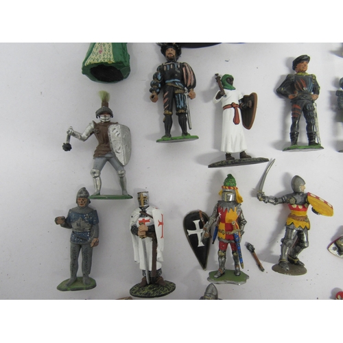 7188 - A collection of predominantly medieval themed hand painted lead figures including Friul Modellismo, ... 