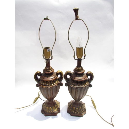 5456 - A pair of urn form classical table lamp bases  (R)  £40