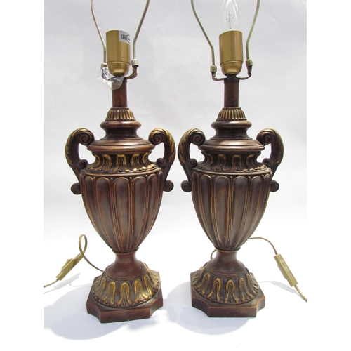 5456 - A pair of urn form classical table lamp bases  (R)  £40