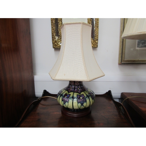 5452 - A Moorcroft 'Violet' pattern table lamp