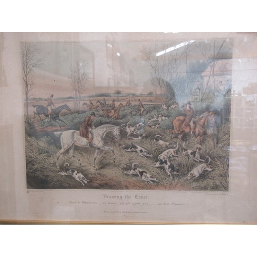 5462 - A set of four hunting pursuit prints after  Alken, black frames, 38cm x 50.5cm  (R)  £30