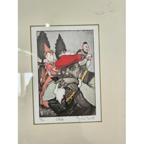 5688 - MYCHAEL BARRATT (1961): A collection of limited edition prints, mainly theatrical, including 'King L... 