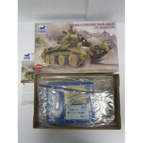 7303 - Nine Bronco 1:35 scale militayr plastic model kits to include CB35188 Loyd Carrier No.2 MkII Anti-Ta... 