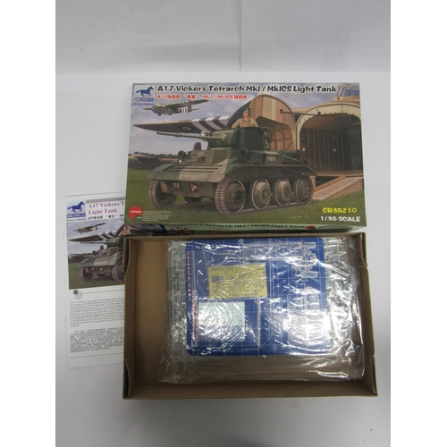 7303 - Nine Bronco 1:35 scale militayr plastic model kits to include CB35188 Loyd Carrier No.2 MkII Anti-Ta... 