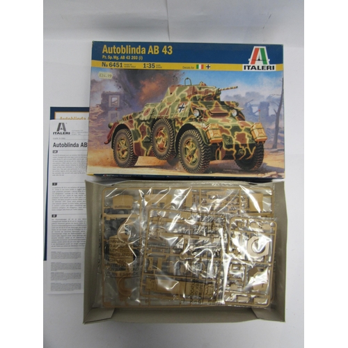 7337 - Six Italeri 1:35 and 1:72 scale military plastic model kits to include 1356 AS.51 Horsa Mk.1 with Br... 