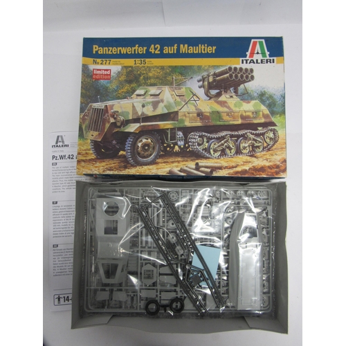 7337 - Six Italeri 1:35 and 1:72 scale military plastic model kits to include 1356 AS.51 Horsa Mk.1 with Br... 