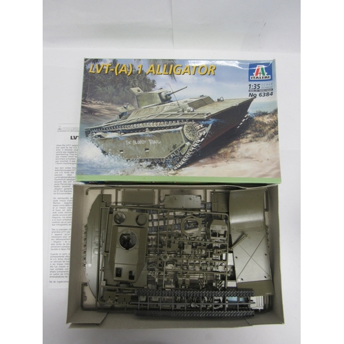 7337 - Six Italeri 1:35 and 1:72 scale military plastic model kits to include 1356 AS.51 Horsa Mk.1 with Br... 