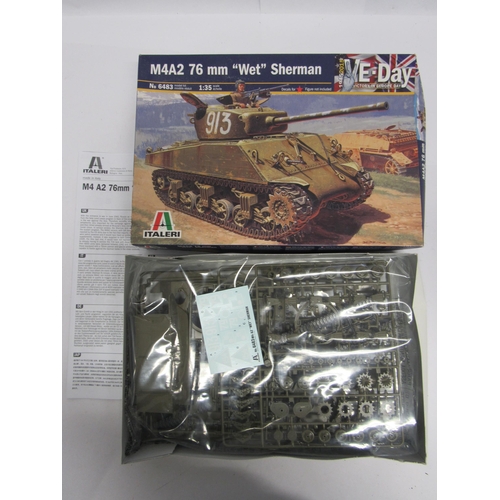 7337 - Six Italeri 1:35 and 1:72 scale military plastic model kits to include 1356 AS.51 Horsa Mk.1 with Br... 