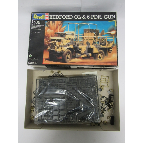 7348 - Nine assorted 1:35 scale military plastic model kits to include Revell 03029 Jeep & M34 Tactical Tru... 