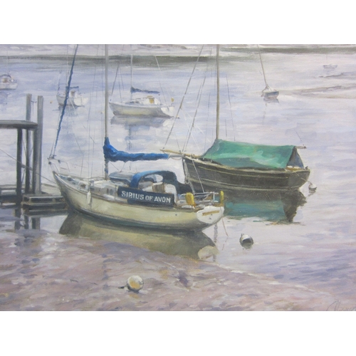 4053 - GEOFF HARMER (Contemporary Essex Artist): A framed oil on board, 
