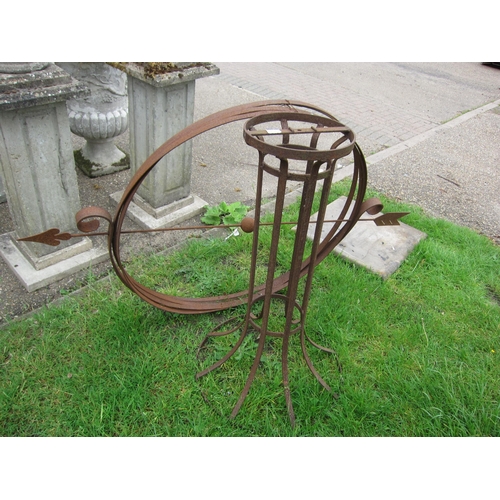 6069 - A large strap metal armillary sphere