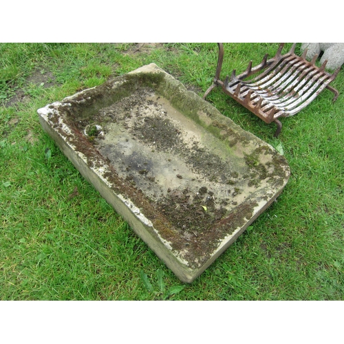 6164 - A stone square form sink, 2' x 3'     (E)£40-60