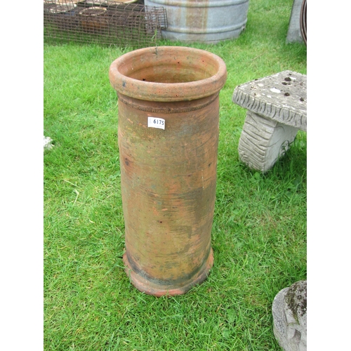 6175 - A terracotta cannon top chimney pot, 29