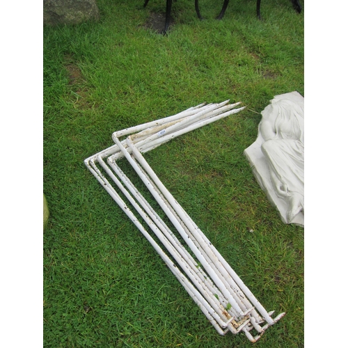 6524 - A quantity of iron conservatory shelf brackets    (R) £150