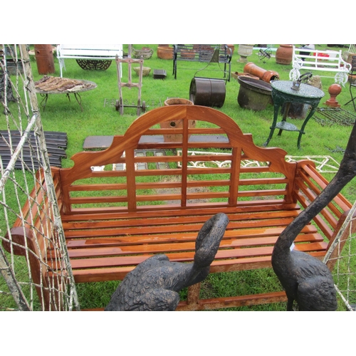 6566 - A hardwood Luytyens style garden bench    (R) £200