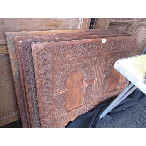 6590 - Four fibreglass moulds, wood effect panels    (E) £30-50