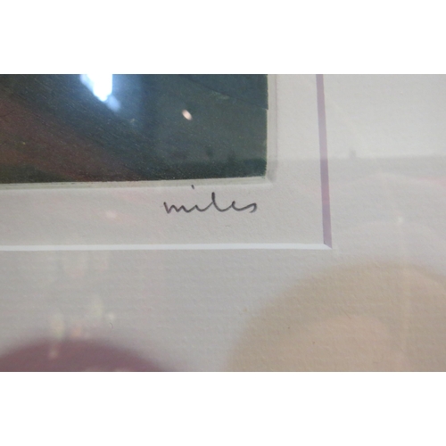 4050 - A Miles limited edition print 'Beeston Stone', No. 93/150, framed and glazed, 27cm x 37cm image size... 