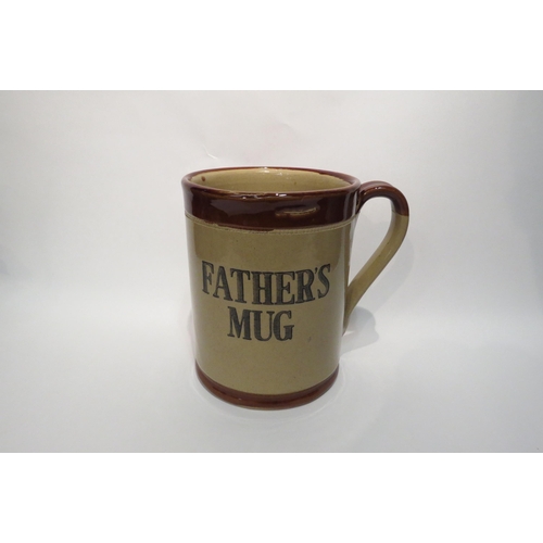 4161 - A Moira, England, stoneware oversized tankard, with 