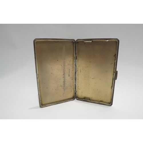 4297 - A Smith & Bartlam silver cigarette case, Birmingham 1944