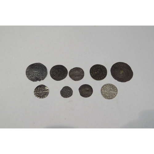 4310 - A collection of hammered coins and jettons including Henry VII groat (cleaned), Henry half-penny and... 