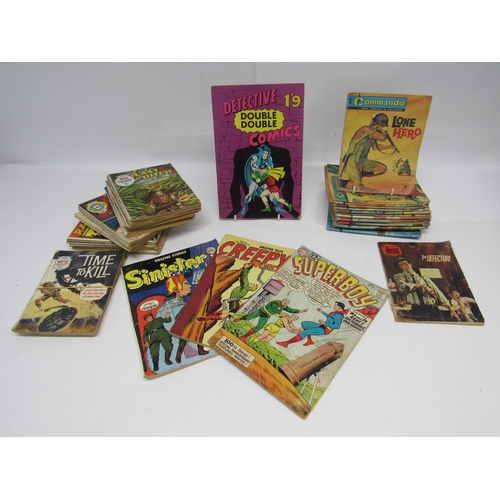 7035 - A collection of mid 20th Century comic books to include 'Detective Double Double Comics' #1 compilin... 