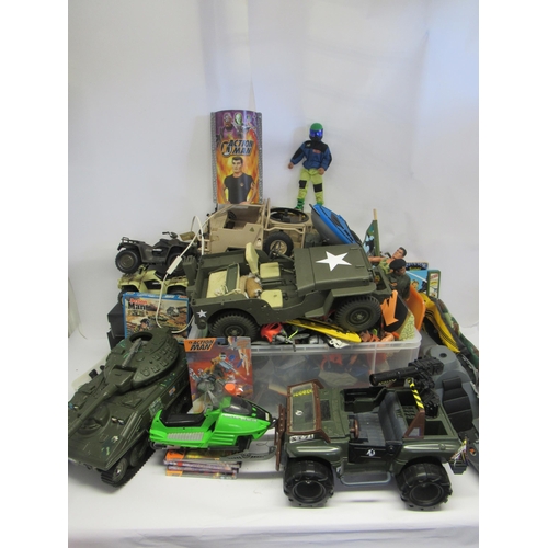 7210 - A large collection of predominantly 1990s and later Action Man and similar fiures, accessories, vehi... 