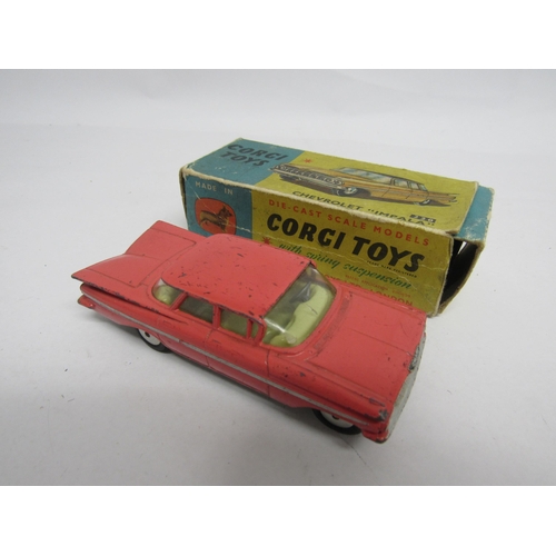 7276 - Four Corgi Toys diecast model cars, housed in original pictorial card boxes, to include 475 Citroen ... 