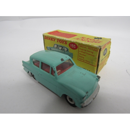 7272 - Six boxed Dinky Toys diecast vehicles to include 191 Dodge Royal Sedan in green with black flashes, ... 