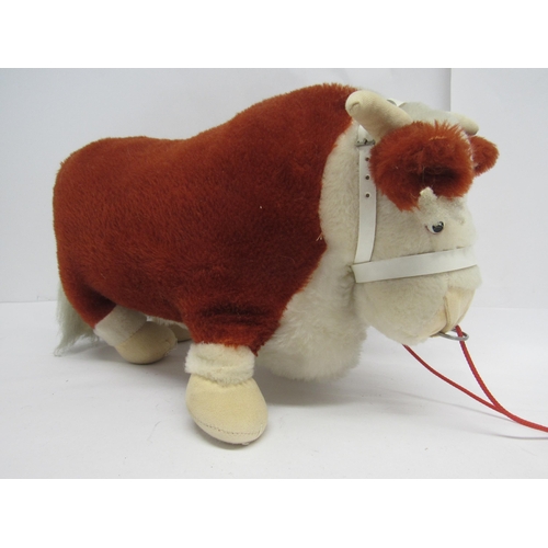 7120 - A Merrythought soft toy bull, 40cm long