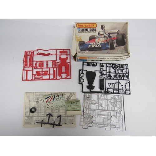 7332 - A collection of vintage plastic model kits to include Airfix 06448 1:25 scale Black Belt, R502 00 sc... 