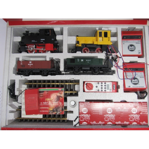 7414 - A boxed LGB (Lehmann-Gross-Bahn) G scale garden railway 78257 Digital Start train set, comprising 0-... 