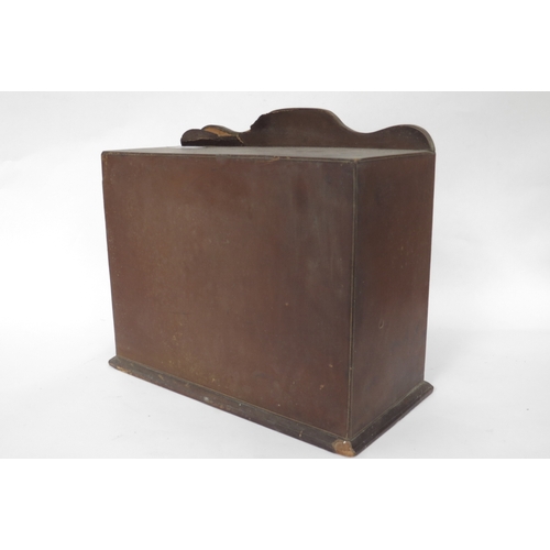 1010 - A leather desk book stand, 31cm tall x 35cm wide x 18cm deep      (R) £25