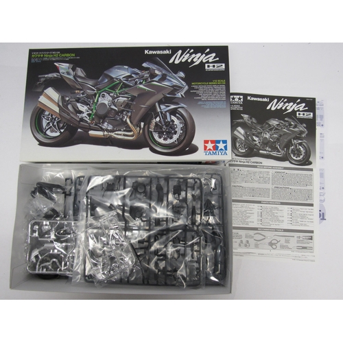 7307 - Three Tamiya Motorcycle Series 1:12 scale motorcycle plastic model kits to include 14140 Ducati Supe... 