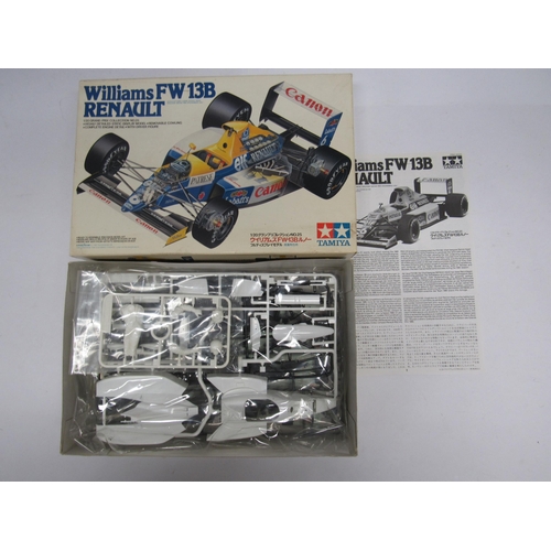 7308 - Three Tamiya 1:20 scale Formula One racing car plastic model kits to include 20025 Williams Renault ... 