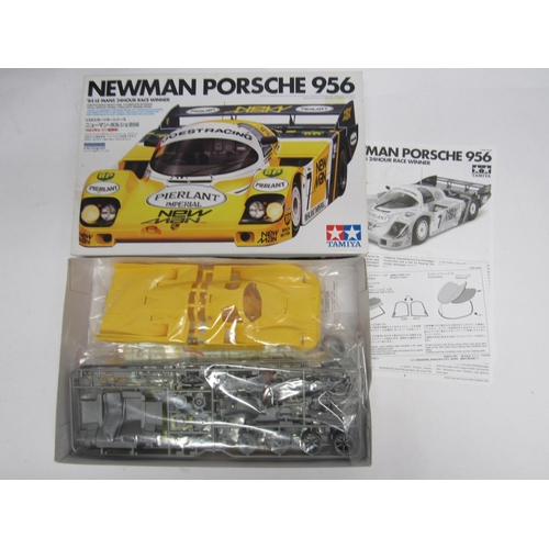 7304 - Five Tamiya 1:24 scale racing car plastic model kits to include 24093 Nissan R89C, 25210 Lancia Stra... 