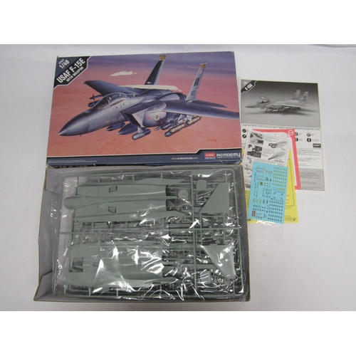 7318 - Four Academy military plastic model kits to include 1:48 scale 12265 F-117A Stealth Attack-Bomber, 1... 