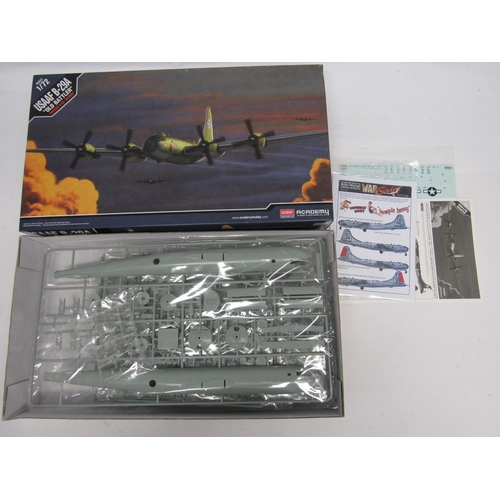 7318 - Four Academy military plastic model kits to include 1:48 scale 12265 F-117A Stealth Attack-Bomber, 1... 