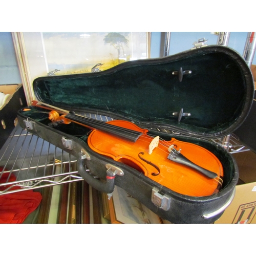 1344 - A cased Yamada violin, a/f