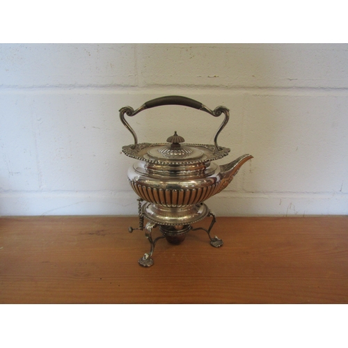 1369 - A Victorian silver plated tea kettle