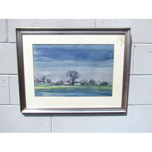 7521 - NICHOLAS BARNHAM (1939-2021) A framed and glazed watercolour 'Hatfield Broad Oak, St Georges Day, 19... 