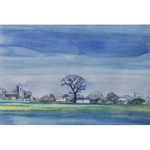 7521 - NICHOLAS BARNHAM (1939-2021) A framed and glazed watercolour 'Hatfield Broad Oak, St Georges Day, 19... 