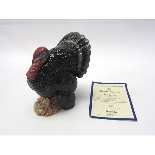 8027 - A Royal Doulton limited edition Bronze Turkey commissioned by Bernard Matthews, with certificate, mo... 