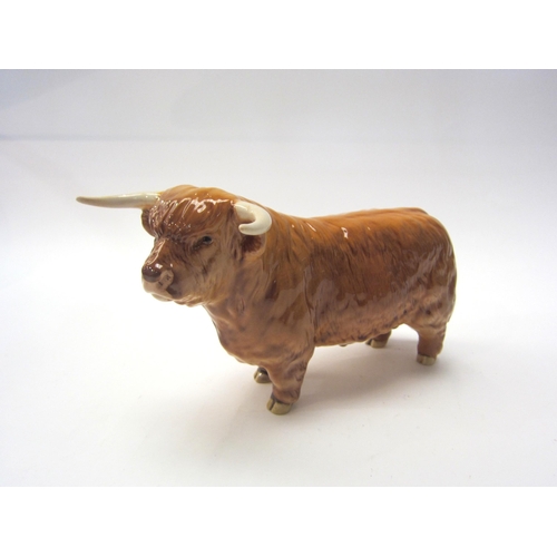 8067 - A Beswick Highland Bull in gloss, model no. 2008   (C)