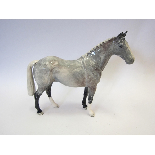 8115 - A Beswick Hunter horse in grey gloss, model no. H260