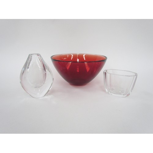 7228 - A red Orrefors Glass 