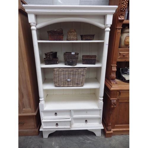 2244 - A painted hardwood dresser with four short drawers to base    (R) £20