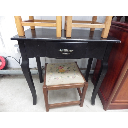 2329 - A modern black painted side table   (D)